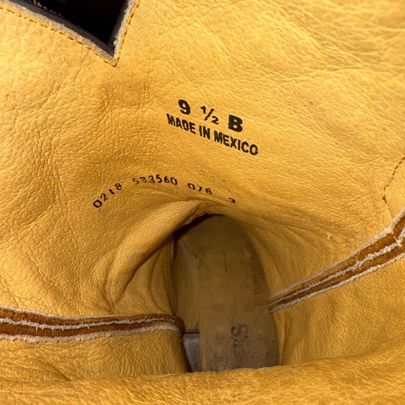 Cavender’s Brown Cowboy Boots with Turquoise Embroidery- Size 9.5 - Picture 5 of 7